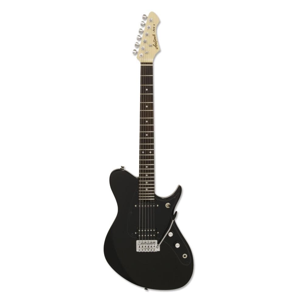aria electric guitars black aria jet-1 6-string electric guitar