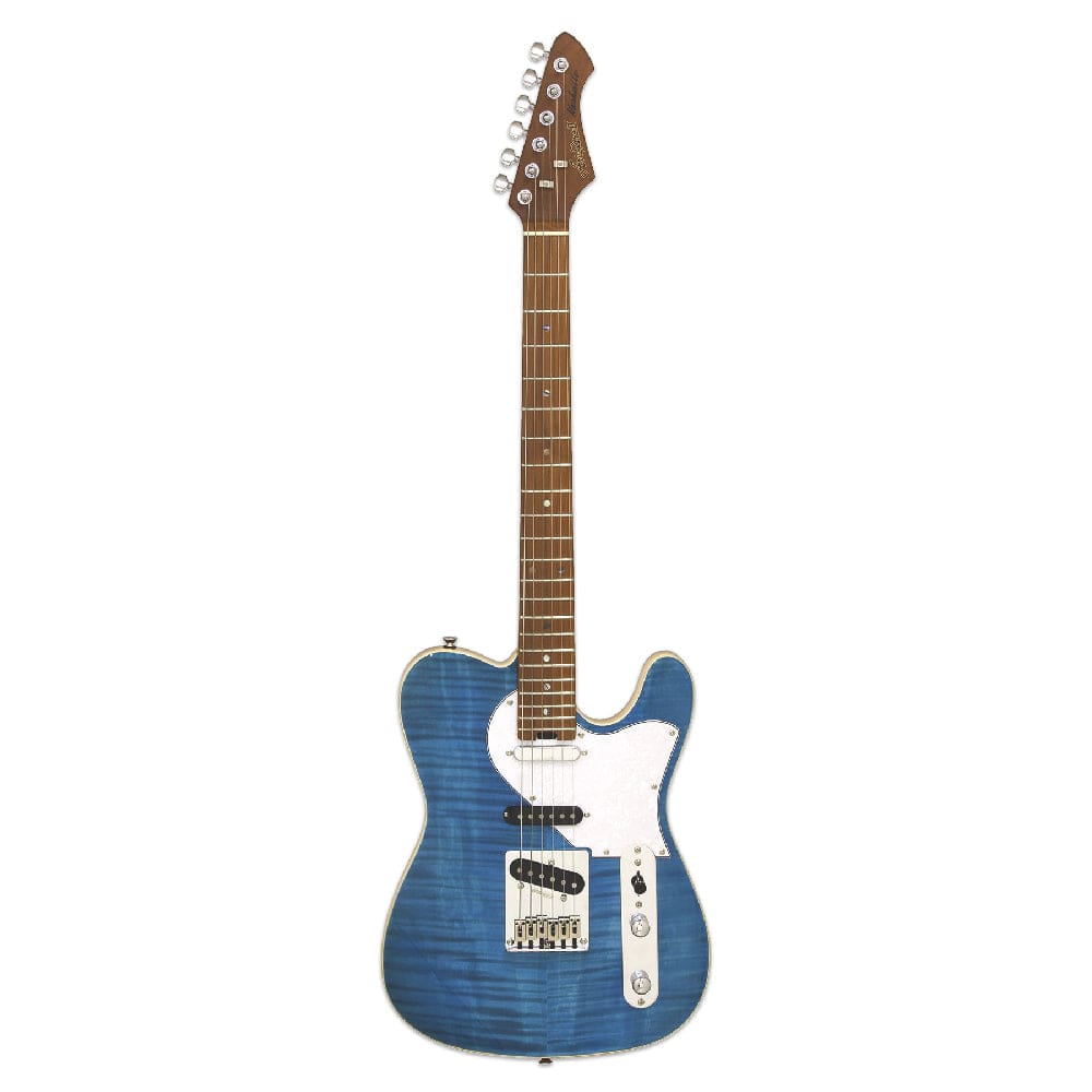aria electric guitars turquoise blue aria 615-mk2 nashville 6-string electric guitar #color_turquoise-blue
