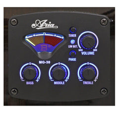 Aria Electro Acoustic Guitars Aria FET M1 Cutaway Electro Acoustic Guitar With 4 Band EQ + Tuner - Natural