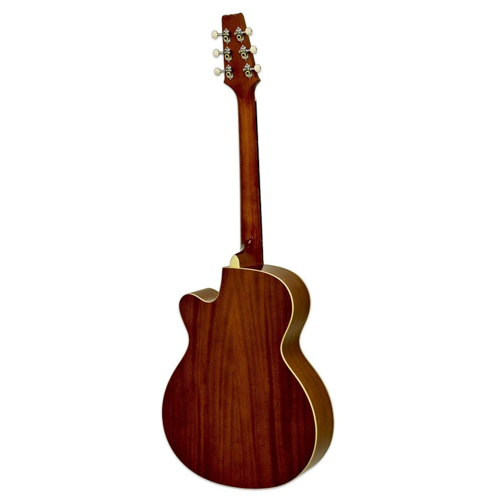 aria electro acoustic guitars aria fet-r1 6 string electro acoustic guitar #color_misty-rose