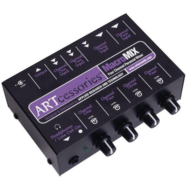 art analog mixers art macromix four channel personal analog mixer