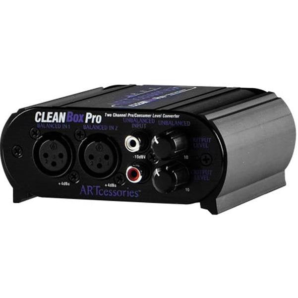 art d i boxes art cleanbox pro dual channel level converter d i box