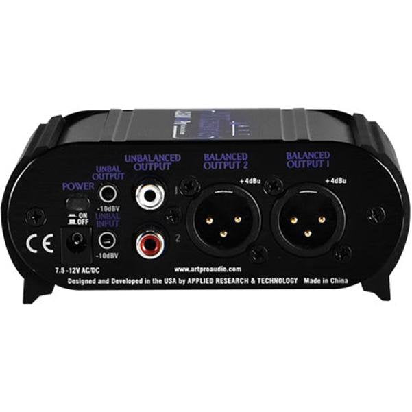art d i boxes art cleanbox pro dual channel level converter d i box
