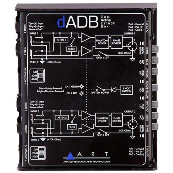 art d i boxes art dadb dual active d i box
