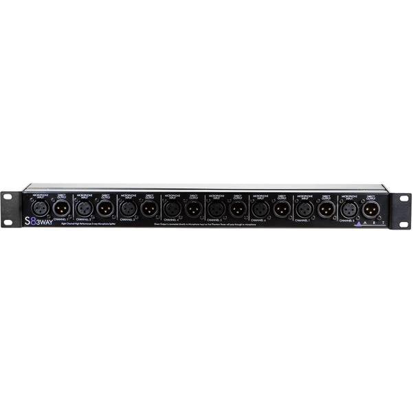 art microphone accessories art s8-3 way 8-channel 3-way microphone splitter