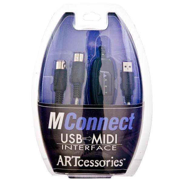 art midi cables art mconnect usb-to-midi instrument cable