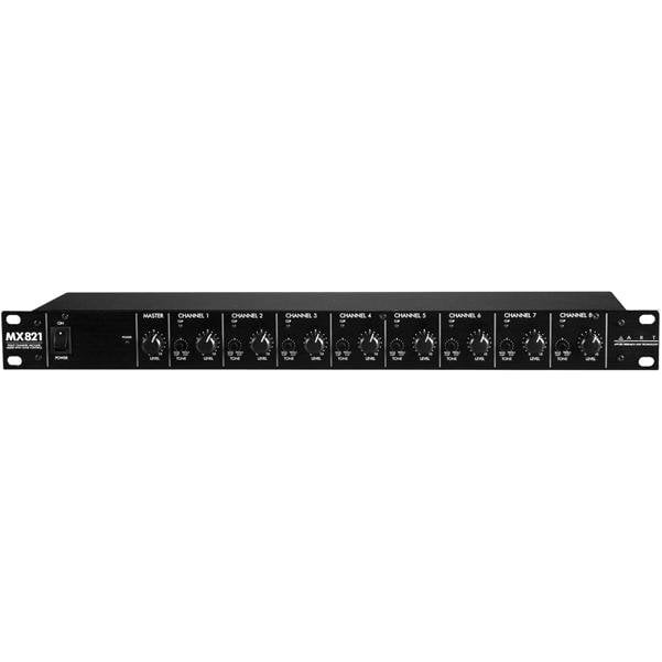 art rack mounted effects art mx821 8 channel mic-line mixer with tone