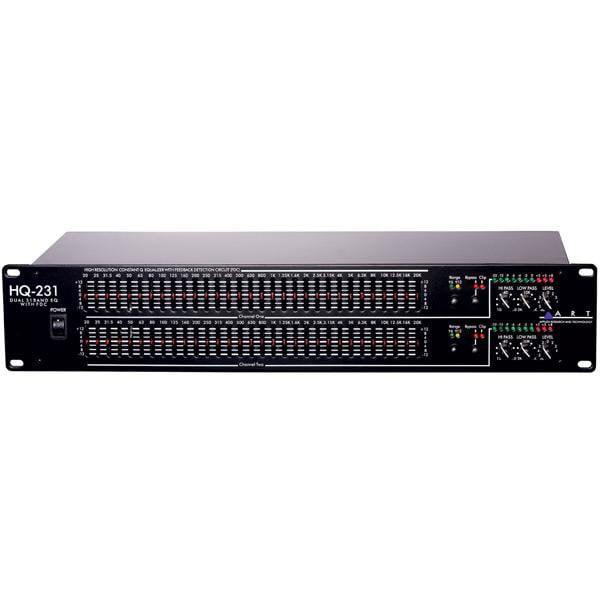 art signal processors art hq231 pro dual 31 band equalizer with fdc