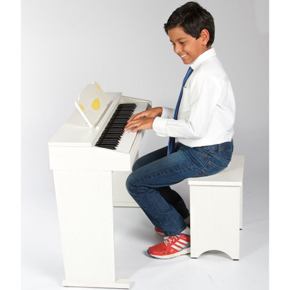 artesia digital pianos artesia fun-1 61-key children's digital piano bundle- white