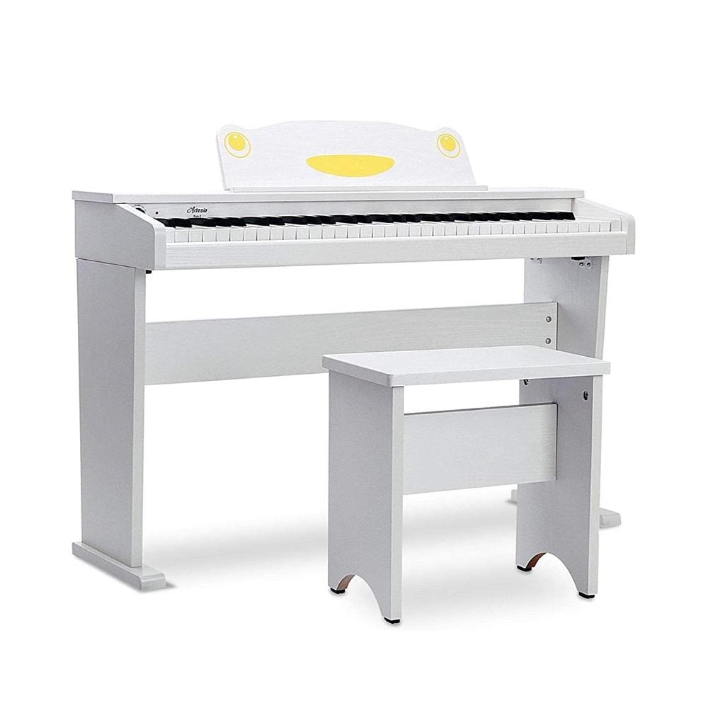 artesia digital pianos artesia fun-1 61-key children's digital piano bundle- white