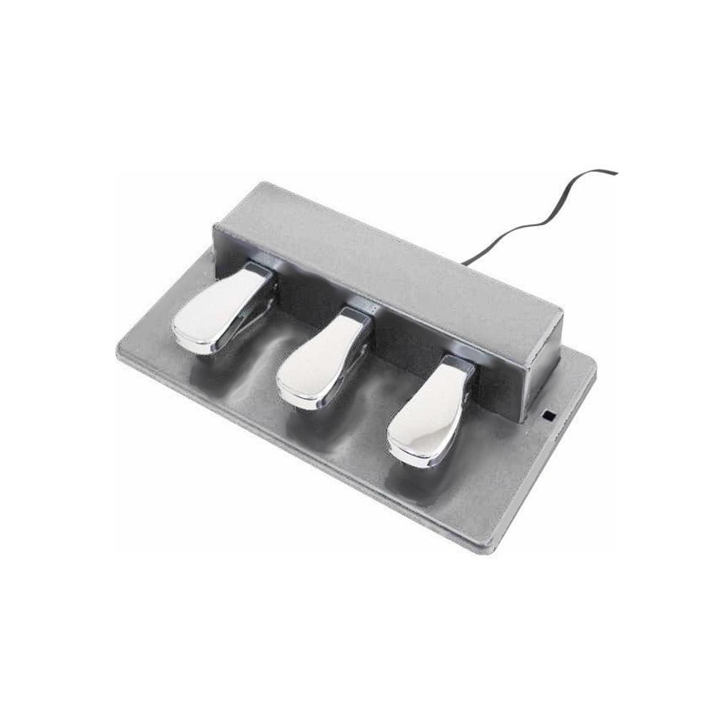 artesia sustain pedals silver artesia asp 3x3m 3 sustain pedal