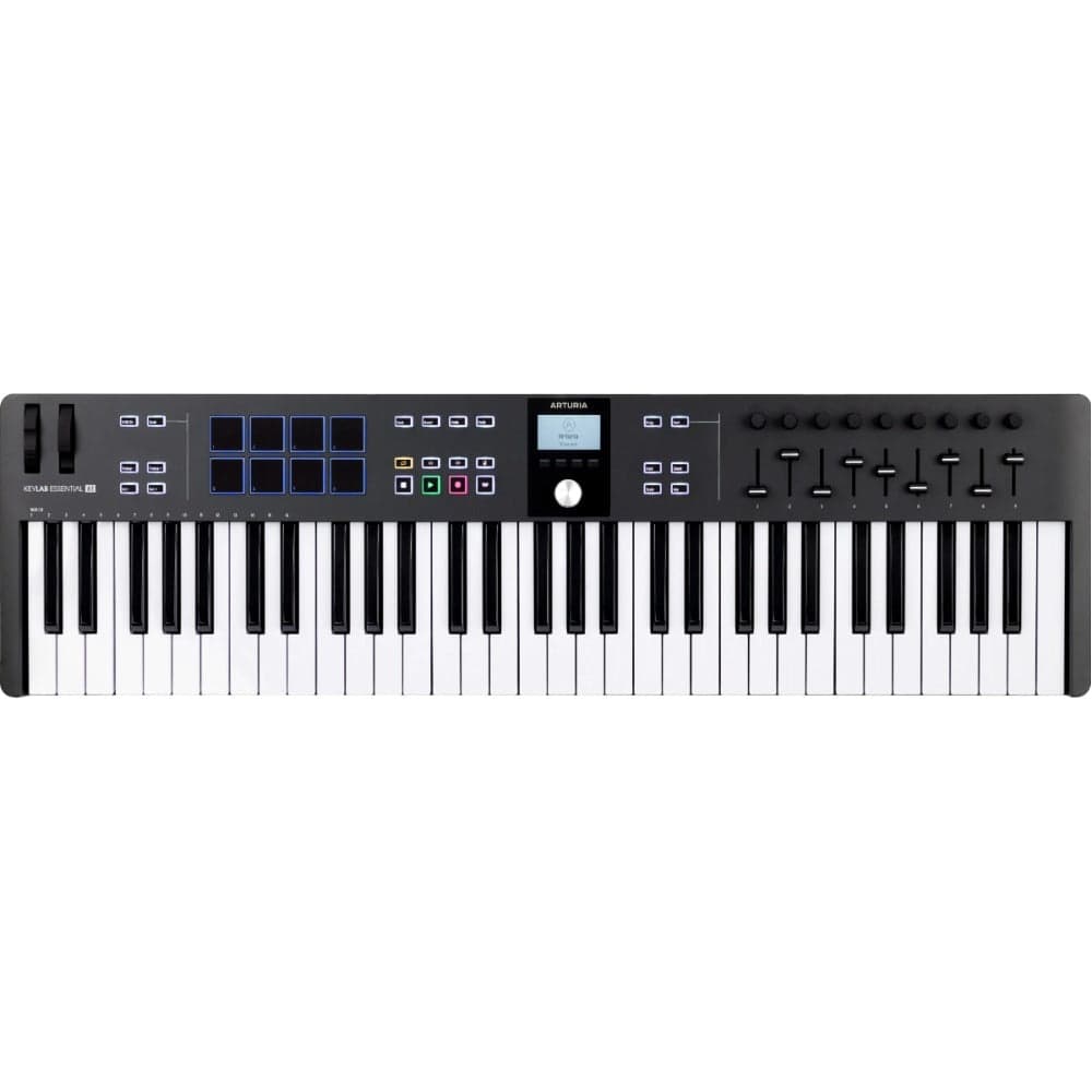 arturia midi keyboards arturia keylab essential 61 mk3 universal midi keyboard #model_black