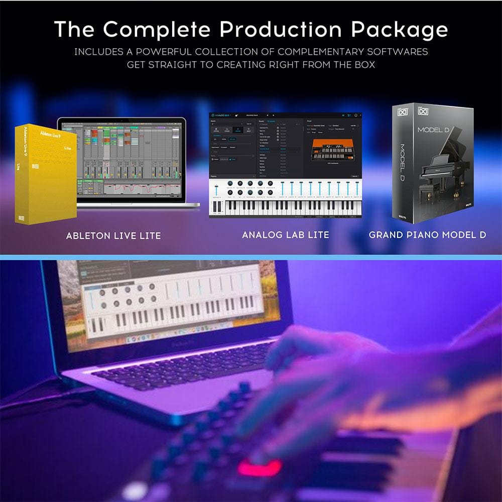 arturia midi keyboards arturia minilab 3 25-note velocity sensitive slim midi keyboard
