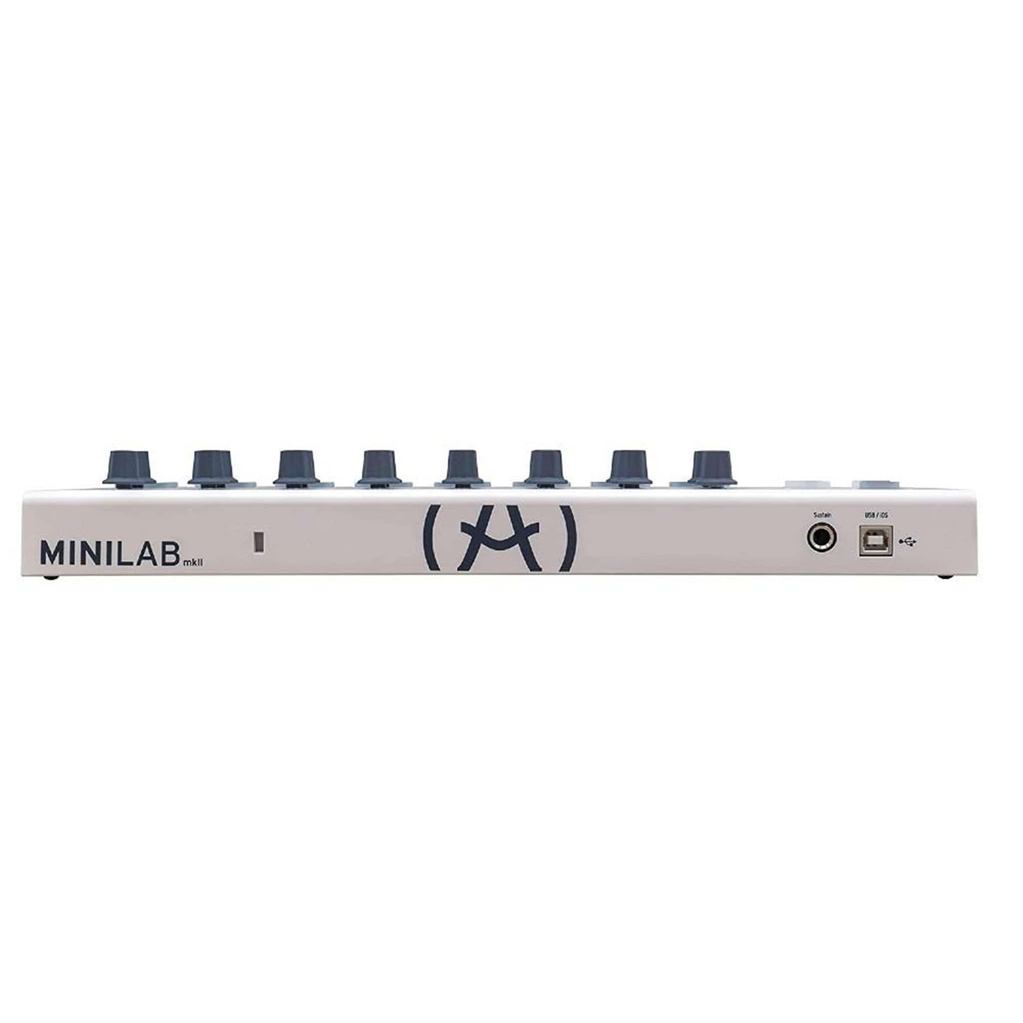 arturia midi keyboards arturia minilab mkii 25 slim-key midi keyboard - white- open box