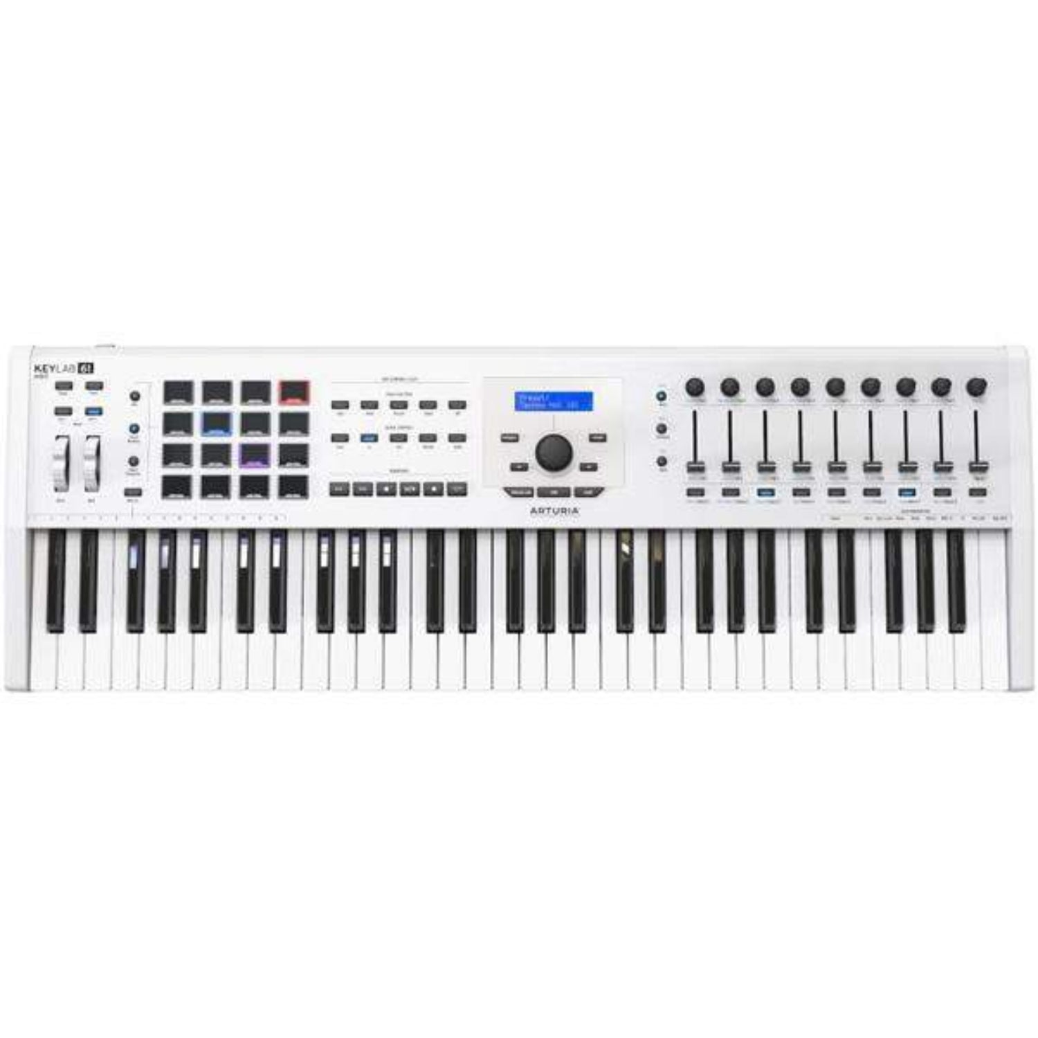 arturia midi keyboards white arturia keylab 61 mkii midi keyboard controller with vc9 software bundle