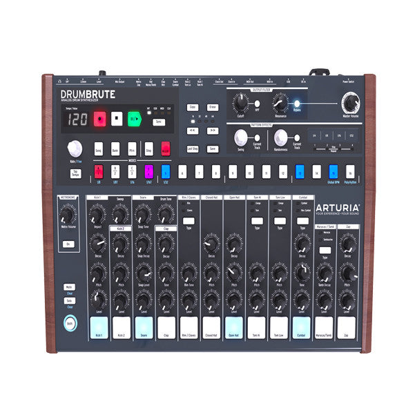arturia synthesizers arturia drumbrute analog drum synthesizer