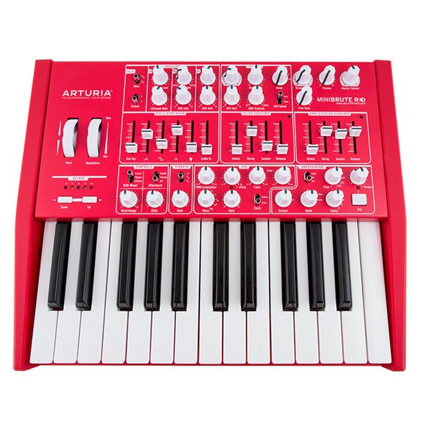 arturia synthesizers arturia minibrute monophonic analog synthesizer - red