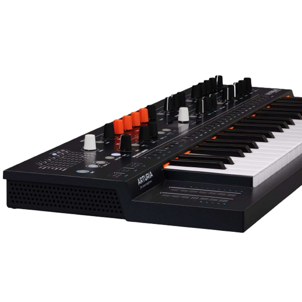 arturia synthesizers black arturia minifreak polyphonic hybrid 37 key keyboard synthesizer