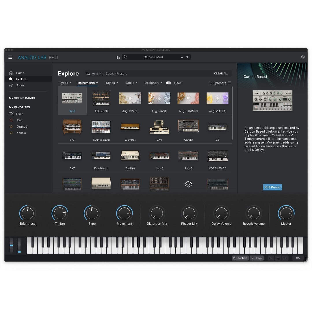 Arturia Virtual Instruments Arturia Analog Lab V Synthesizer Software Instrument – Professional Audio Software & Plugin