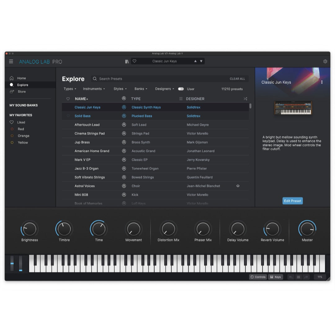 Arturia Virtual Instruments Arturia Analog Lab V Synthesizer Software Instrument – Professional Audio Software & Plugin