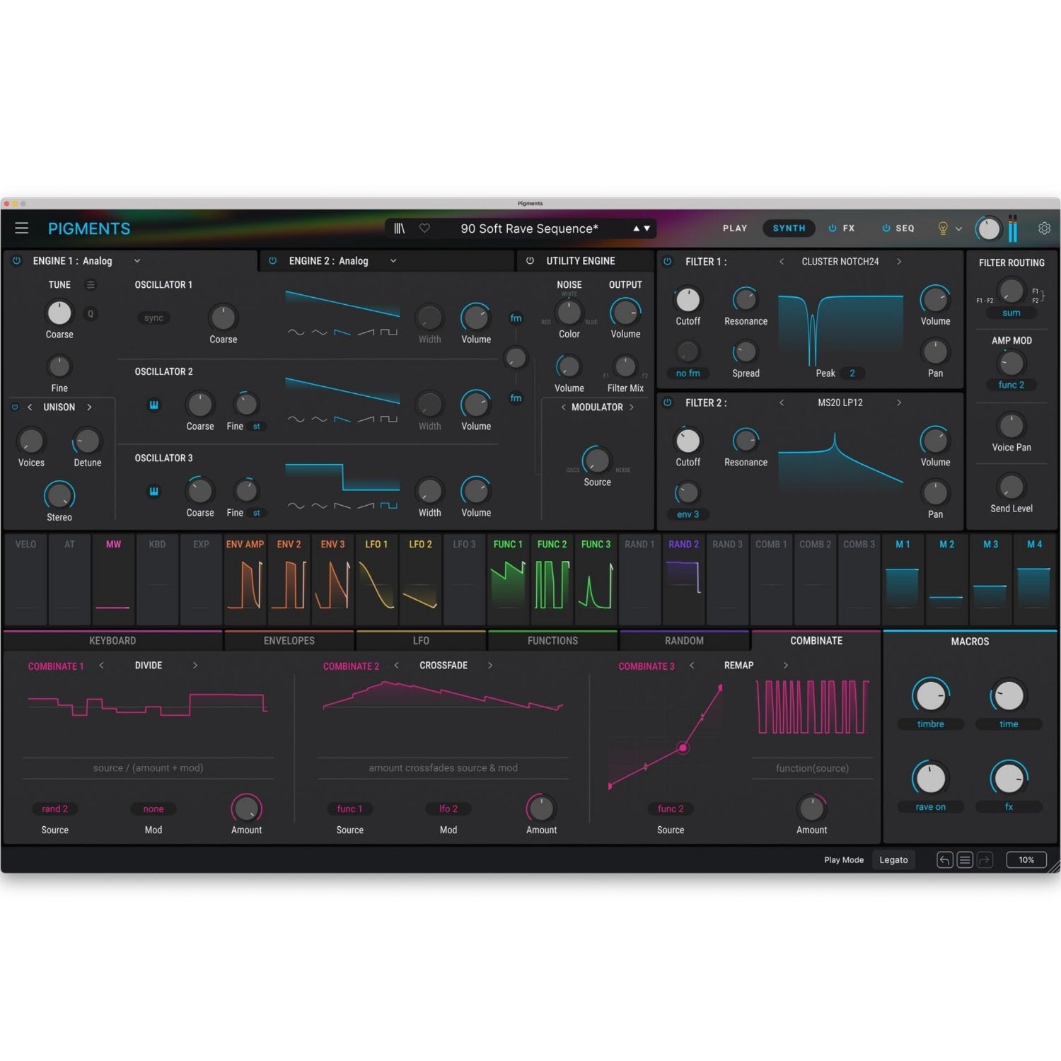 Arturia Virtual Instruments Arturia Pigments 6 Polychrome Software Synthesizer – Professional Audio Software & Plugin