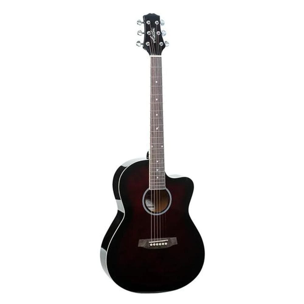 ashton acoustic guitars ashton d10c 39-inch cutaway acoustic guitar - open box