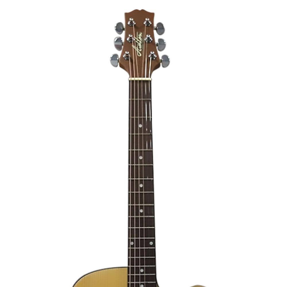 ashton acoustic guitars ashton d20c ntm dreadnought cutaway acoustic guitar - natural matte