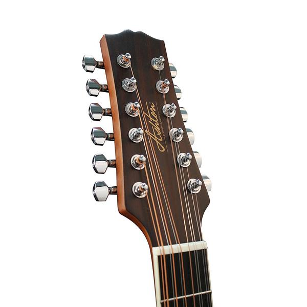 ashton acoustic guitars ashton d25/12 12-string dreadnought acoustic guitar - natural matte