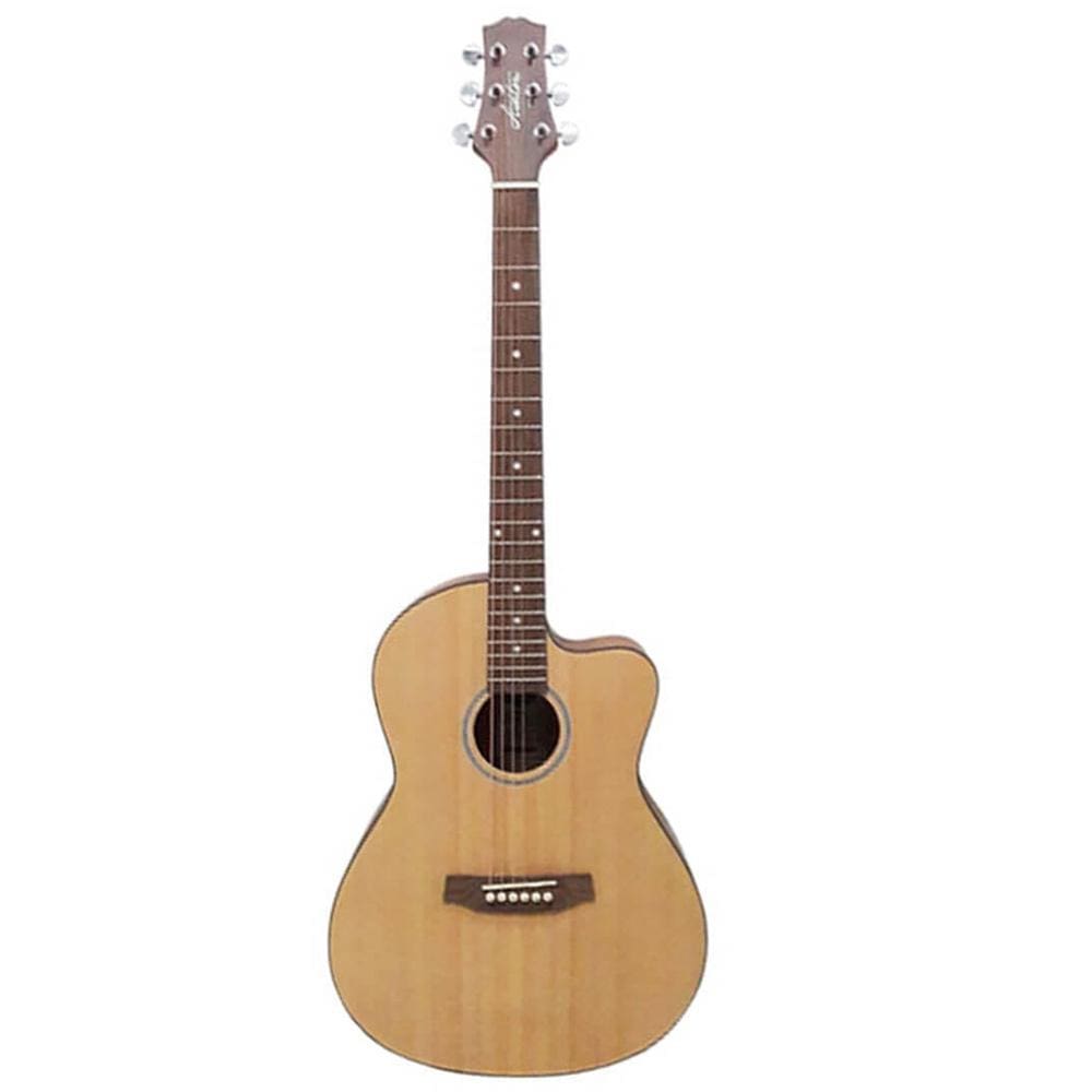 ashton acoustic guitars natural matte ashton d10c 39-inch cutaway acoustic guitar