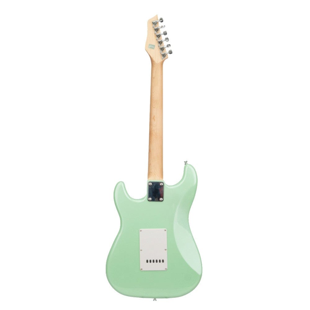 ashton electric guitars seafoam ashton ag232msf 6 string electric guitar with gig bag, strap, and online lessons - seafoam