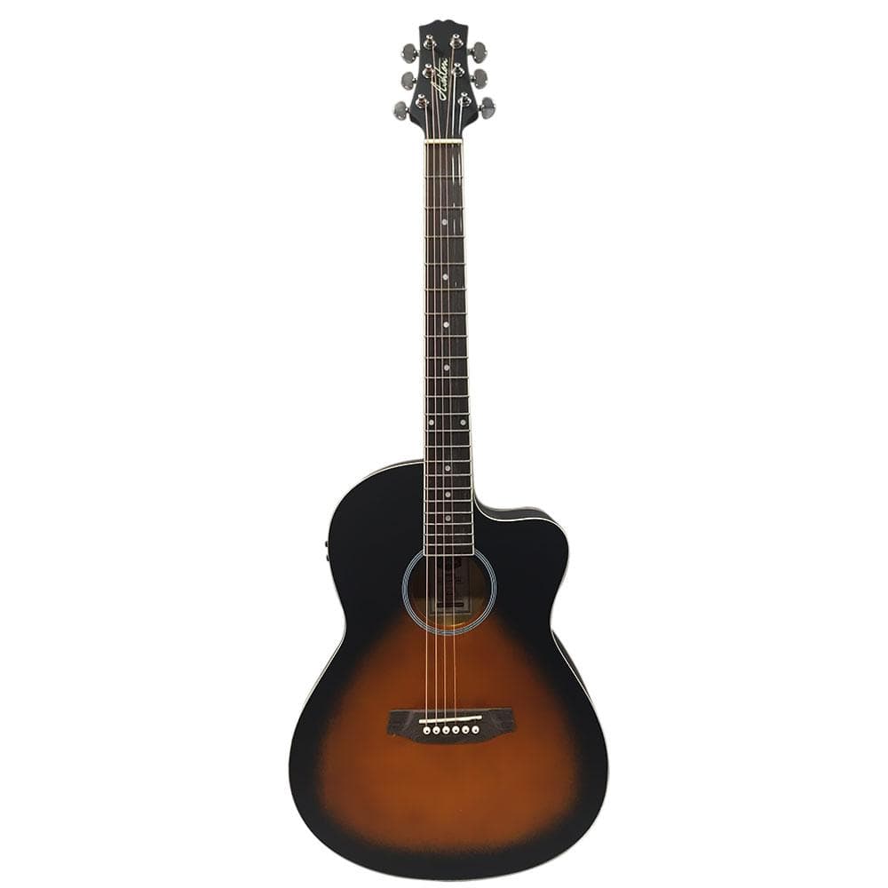 ashton electro acoustic guitars ashton d10ceq 39-inch cutaway electro acoustic guitar with eq