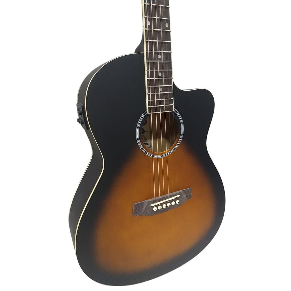 ashton electro acoustic guitars ashton d10ceq 39-inch cutaway electro acoustic guitar with eq