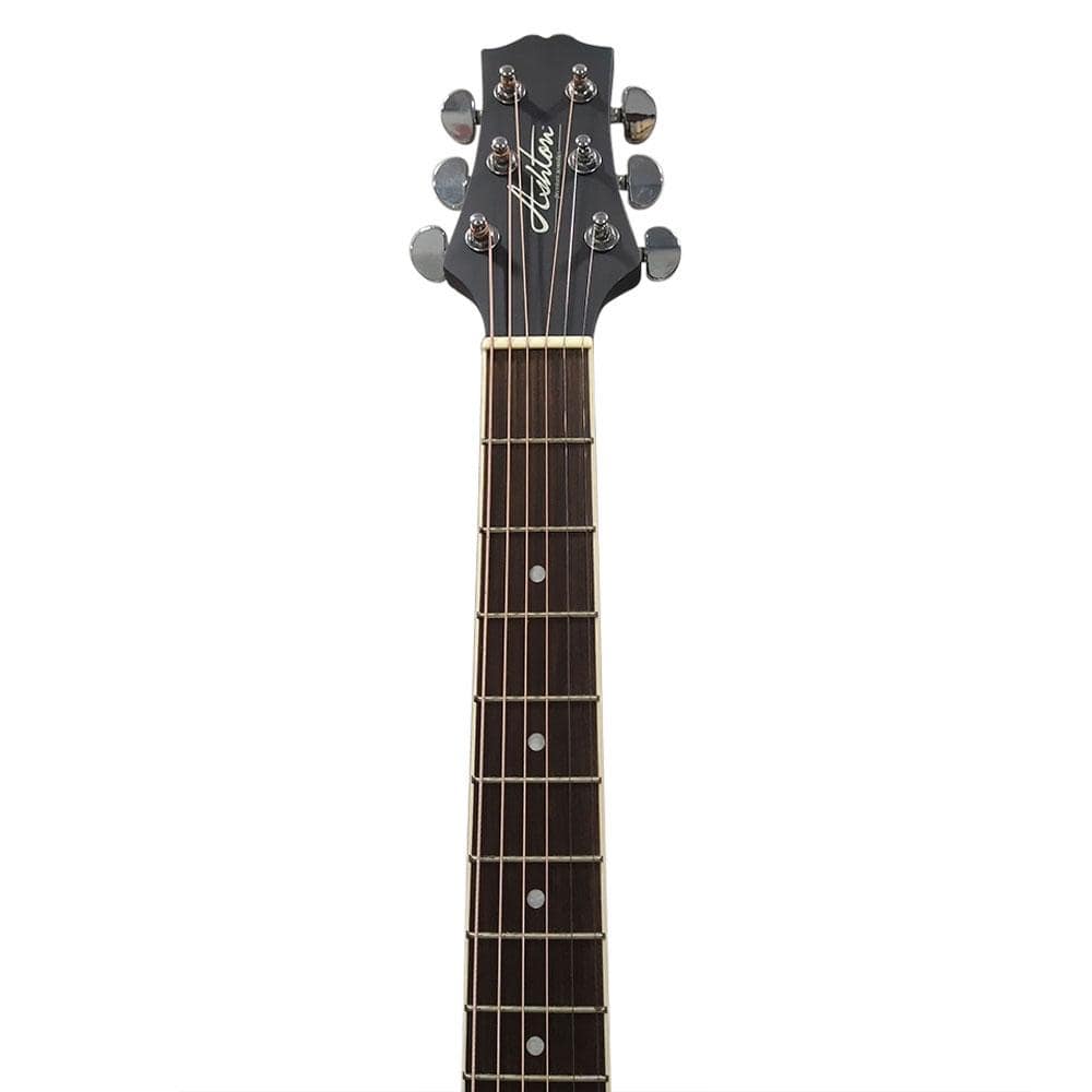 ashton electro acoustic guitars ashton d10ceq 39-inch cutaway electro acoustic guitar with eq #color_wine-red-sunburst-matte