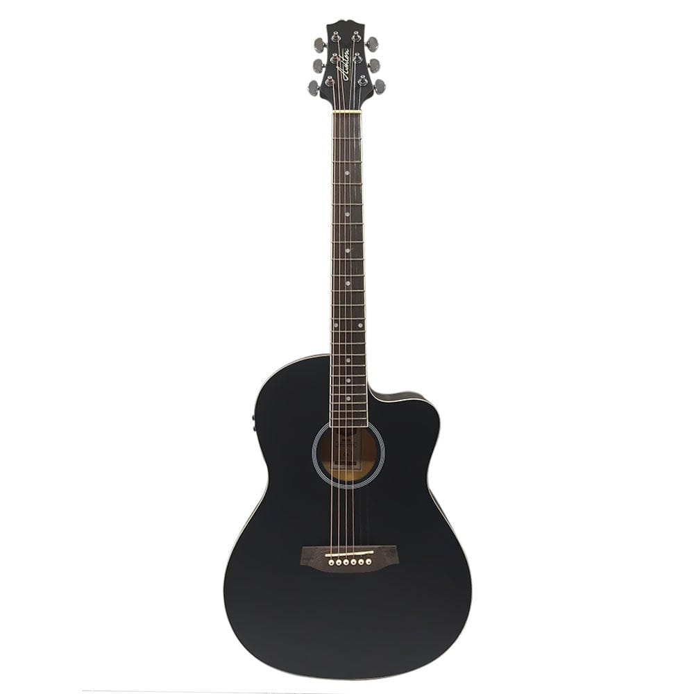 ashton electro acoustic guitars ashton d10ceq 39-inch cutaway electro acoustic guitar with eq - open box