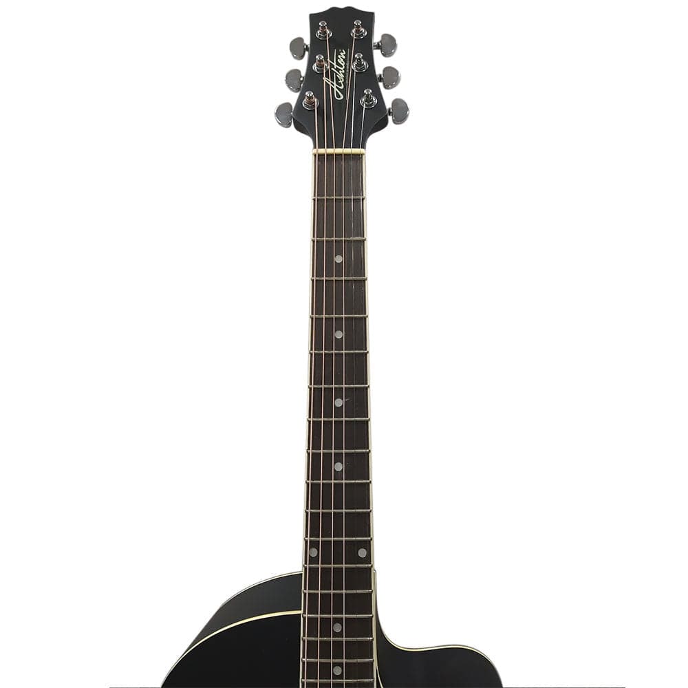 ashton electro acoustic guitars ashton d10ceq 39-inch cutaway electro acoustic guitar with eq - open box