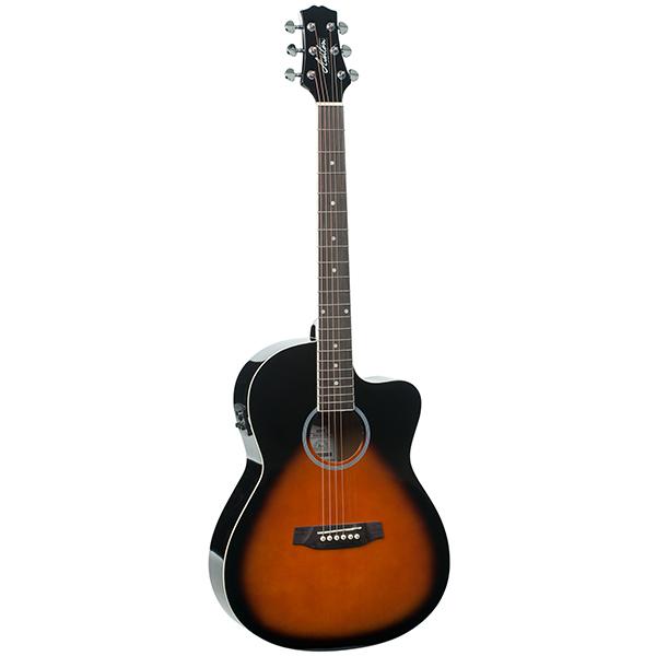 ashton electro acoustic guitars tobacco sunburst gloss ashton d10ceq 39-inch cutaway electro acoustic guitar with eq #color_tobacco-sunburst-gloss