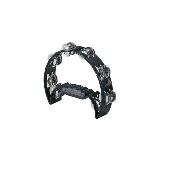 ashton hand percussions black ashton hnt16s hand tambourine half-moon shape #color_black
