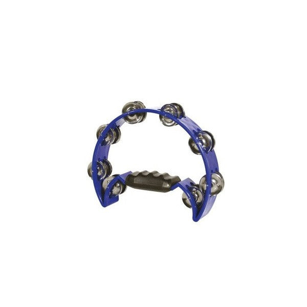 ashton hand percussions blue ashton hnt16s hand tambourine half-moon shape