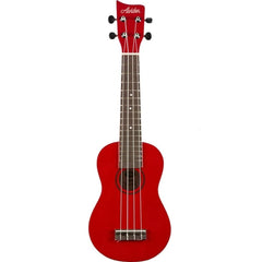 Ashton Soprano Ukuleles Red Ashton UKE110 Soprano Ukulele with Bag