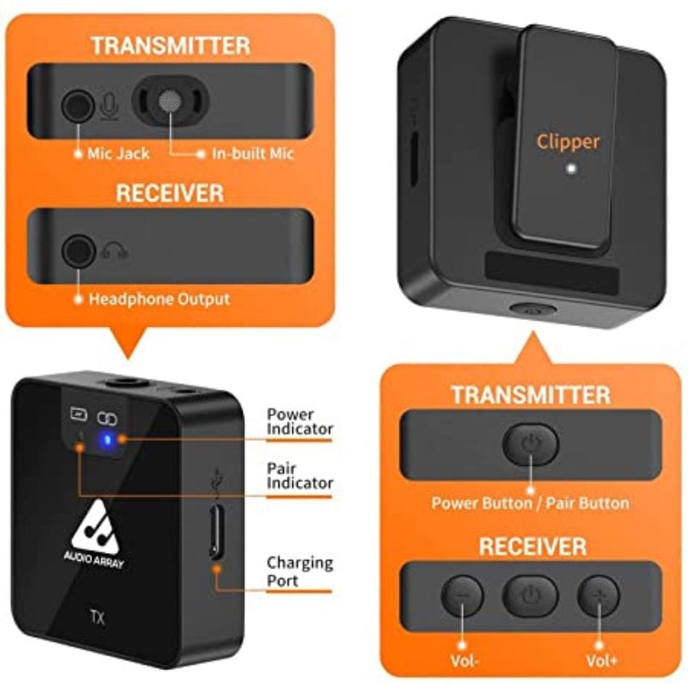 audio array communication microphones audio array am-w11 wireless microphone for streaming & recording