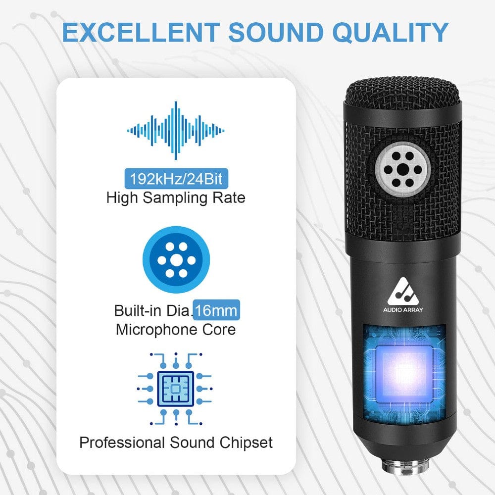 audio array condenser microphones audio array am-c1 usb condenser microphone kit