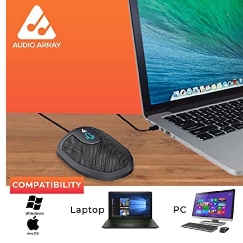 audio array condenser microphones audio array am-c28 plug & play usb professional omnidirectional multi-person conference room condenser microphones - (am-c28)