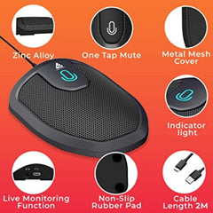 Audio Array Condenser Microphones Audio Array AM-C28 Plug & Play USB Professional Omnidirectional Multi-Person Conference Room Condenser Microphones - (AM-C28)