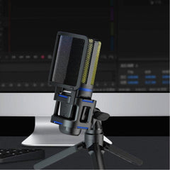 Audio Array Condenser Microphones Audio Array AM-C32 RGB USB Condenser Microphone with Tripod Pop Filter and Shock Mount