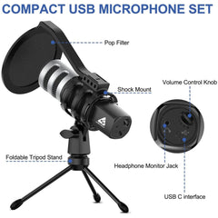 Audio Array Condenser Microphones Audio Array AM-C4 USB Plug & Play Condenser Microphone Kit