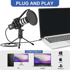 Audio Array Condenser Microphones Audio Array AM-C4 USB Plug & Play Condenser Microphone Kit