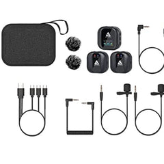 Audio Array Condenser Microphones Audio Array AM-W10 Dual Channel 2.4 Ghz Wireless Pocket Sized Microphone System