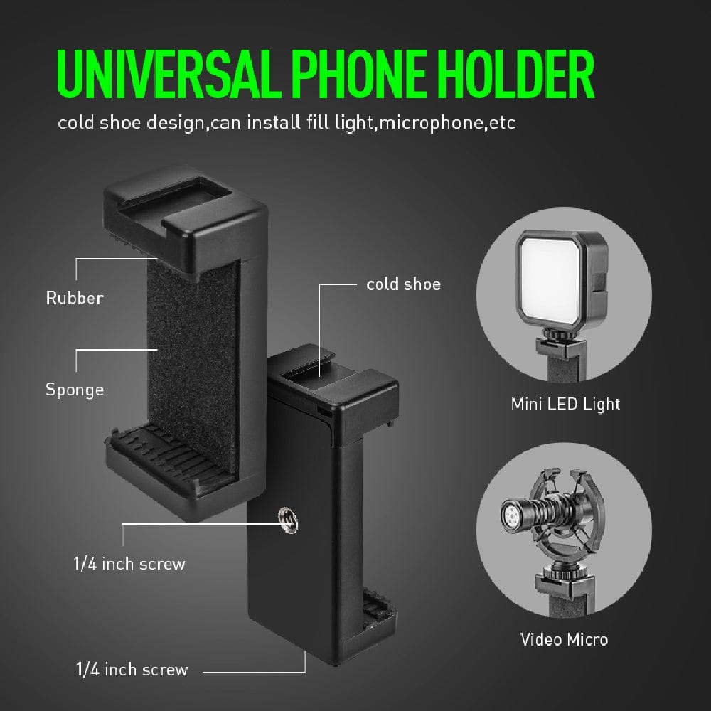 audio array condenser microphones black audio array am-c18 omnidirectional condenser shotgun microphone kit with 3.5mm connector with led & tripod for smartphone