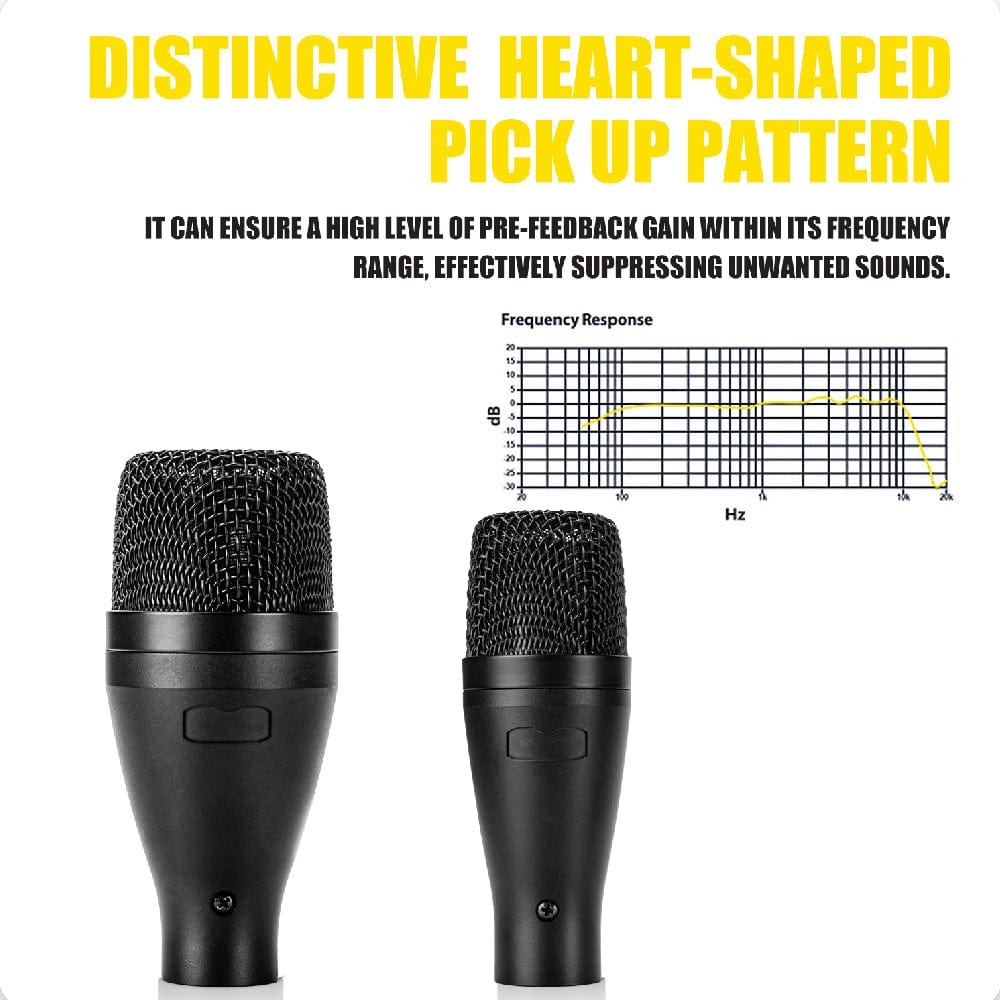 audio array drumkit microphones black audio array am-k2 7 wired drum kit microphone