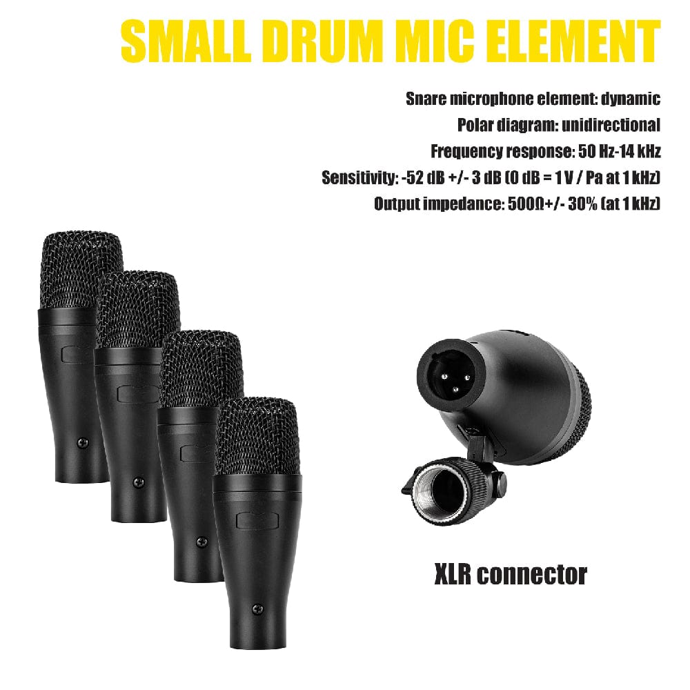audio array drumkit microphones black audio array am-k2 7 wired drum kit microphone